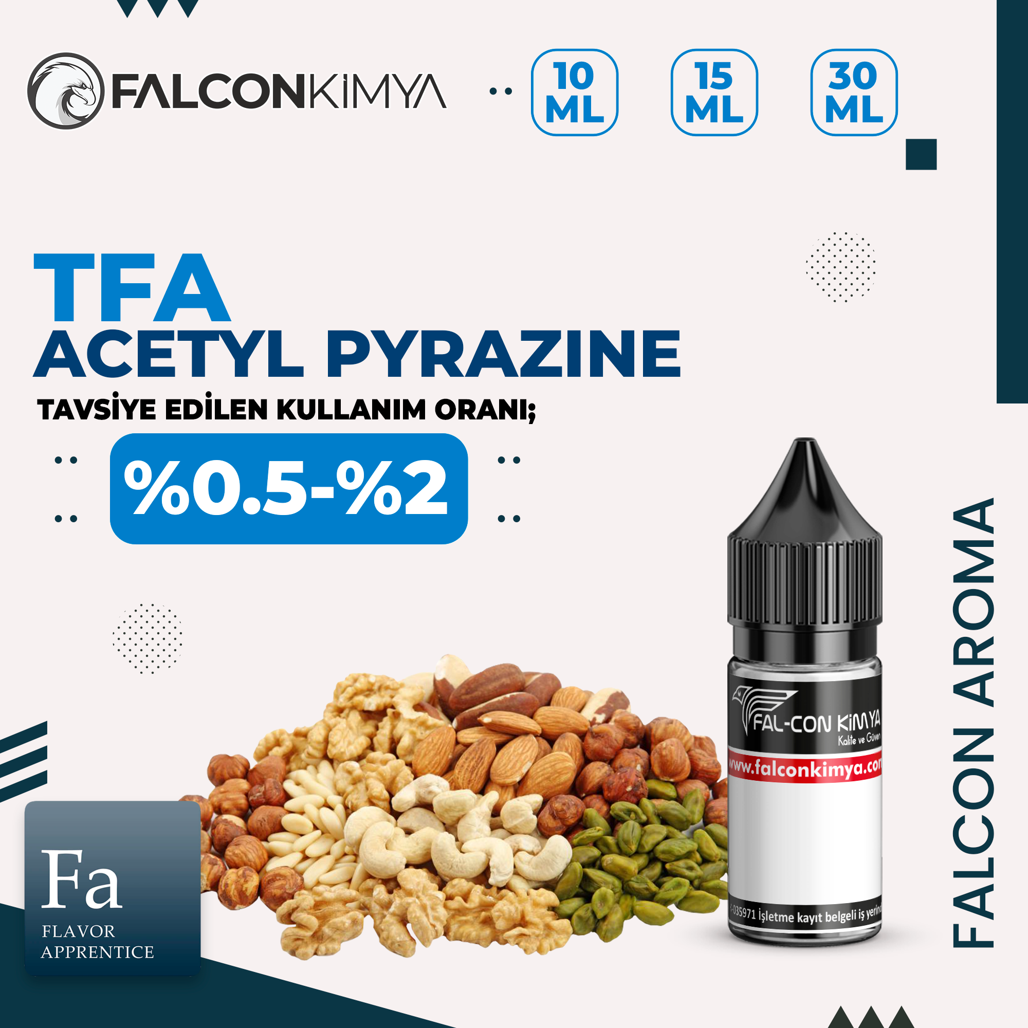 Tfa - Acetyl Pyrazine (Kuruyemiş Efektörü)
