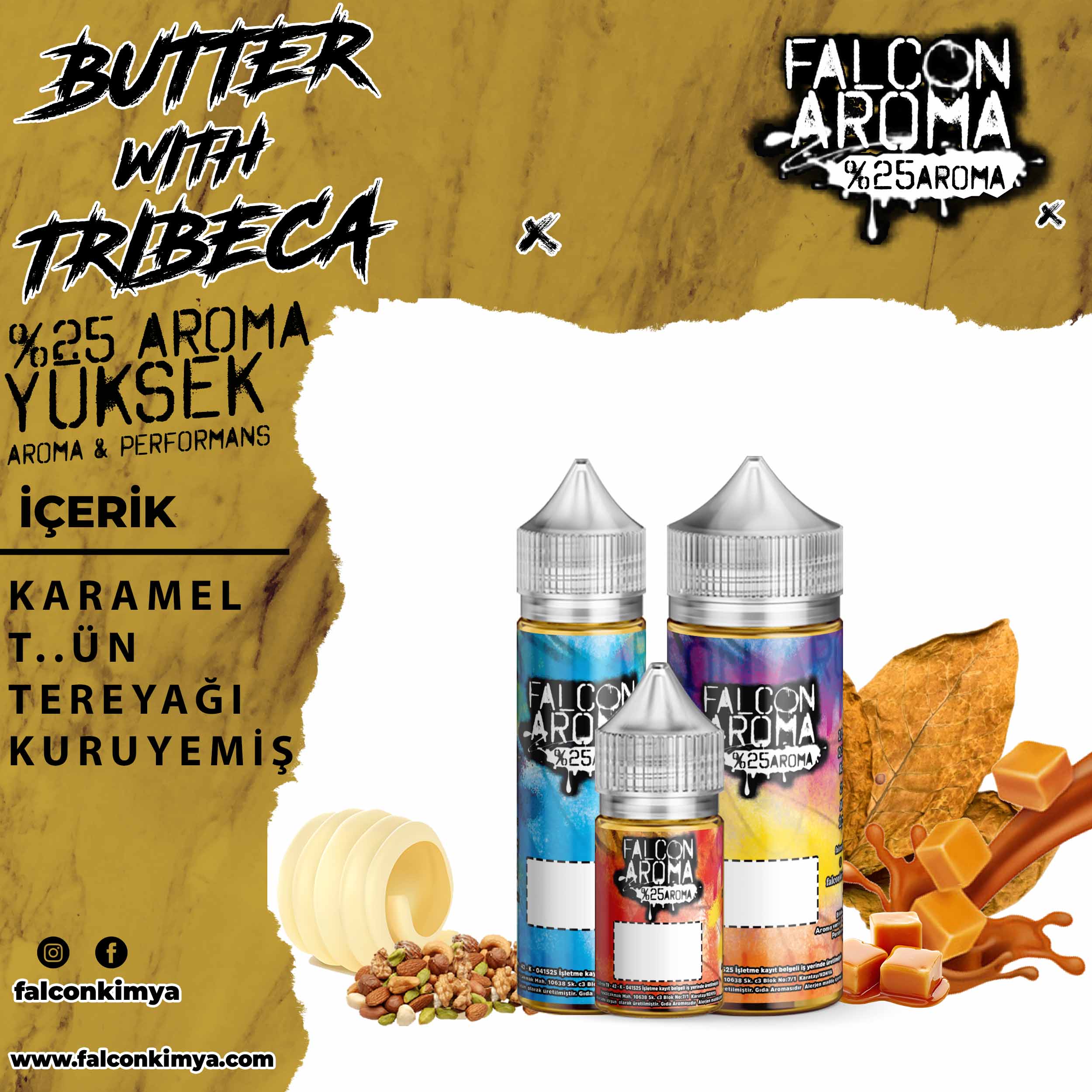Butter with Tribeca % 25 Yüksek Aroma Diykit