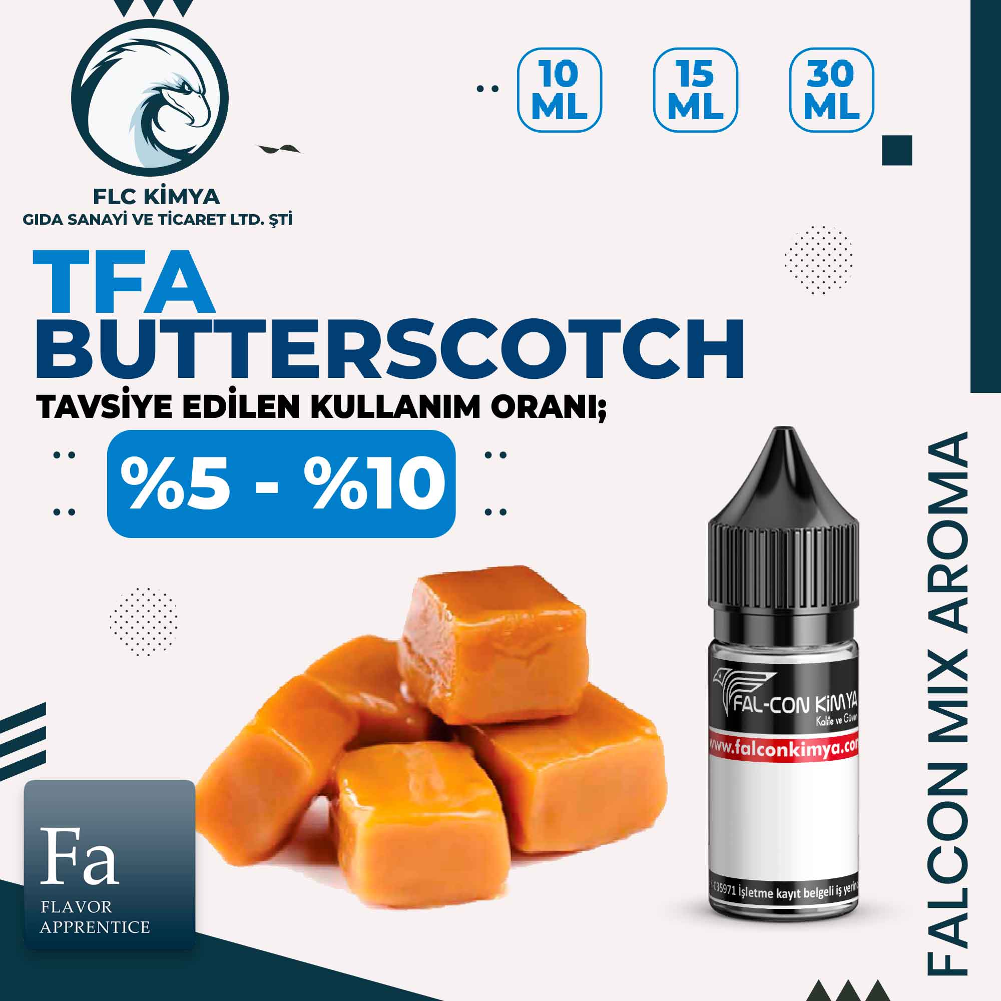 BUTTERSCOTCH.TFA TFA - Butterscotch Aroma - 10 ml - Görsel 1