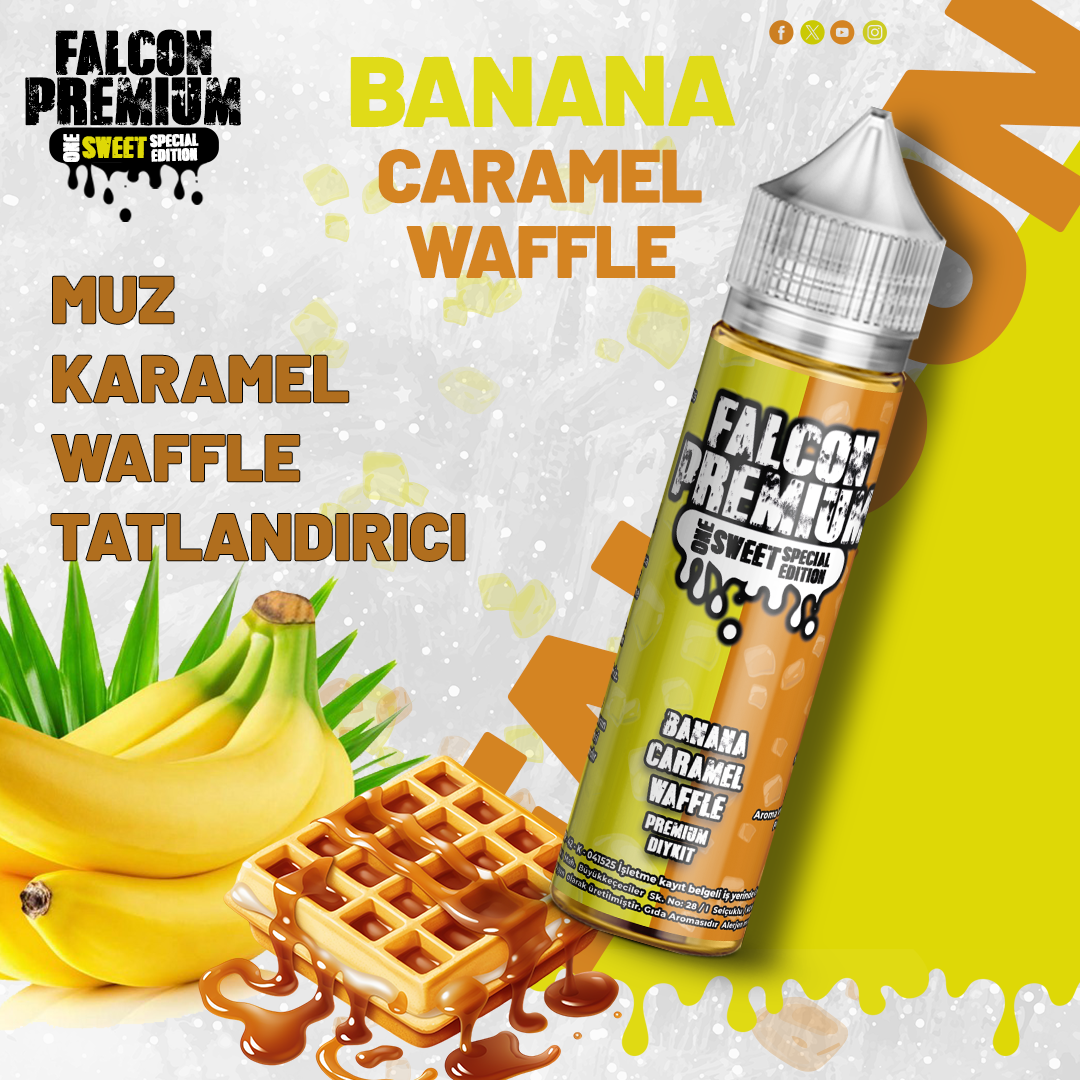 Falcon Special Edition - Banana Caramel Waffle - 60 ML Diykit