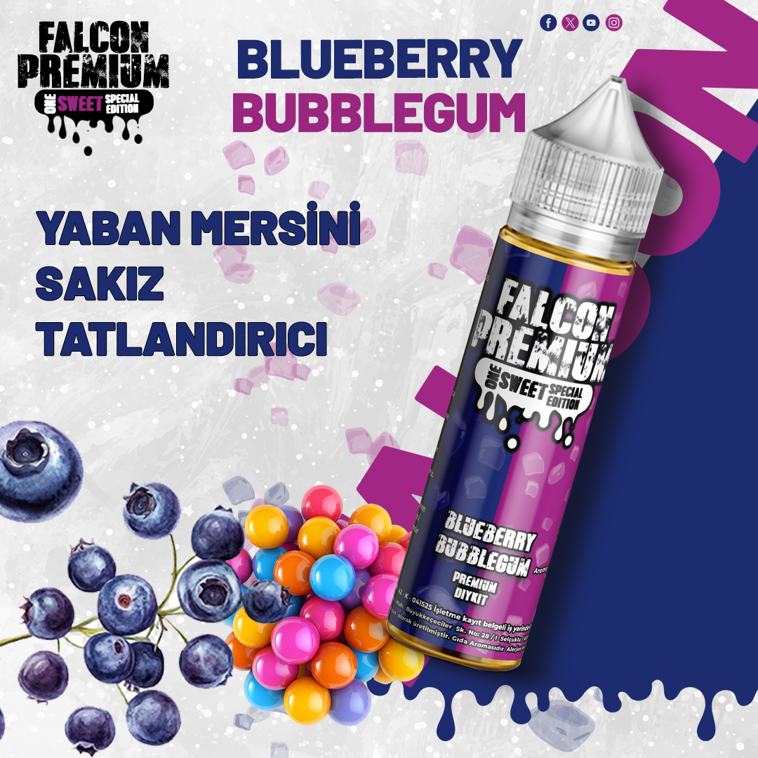 Falcon Special Edition - Blueberry Bubblegum - 60 ML Diykit