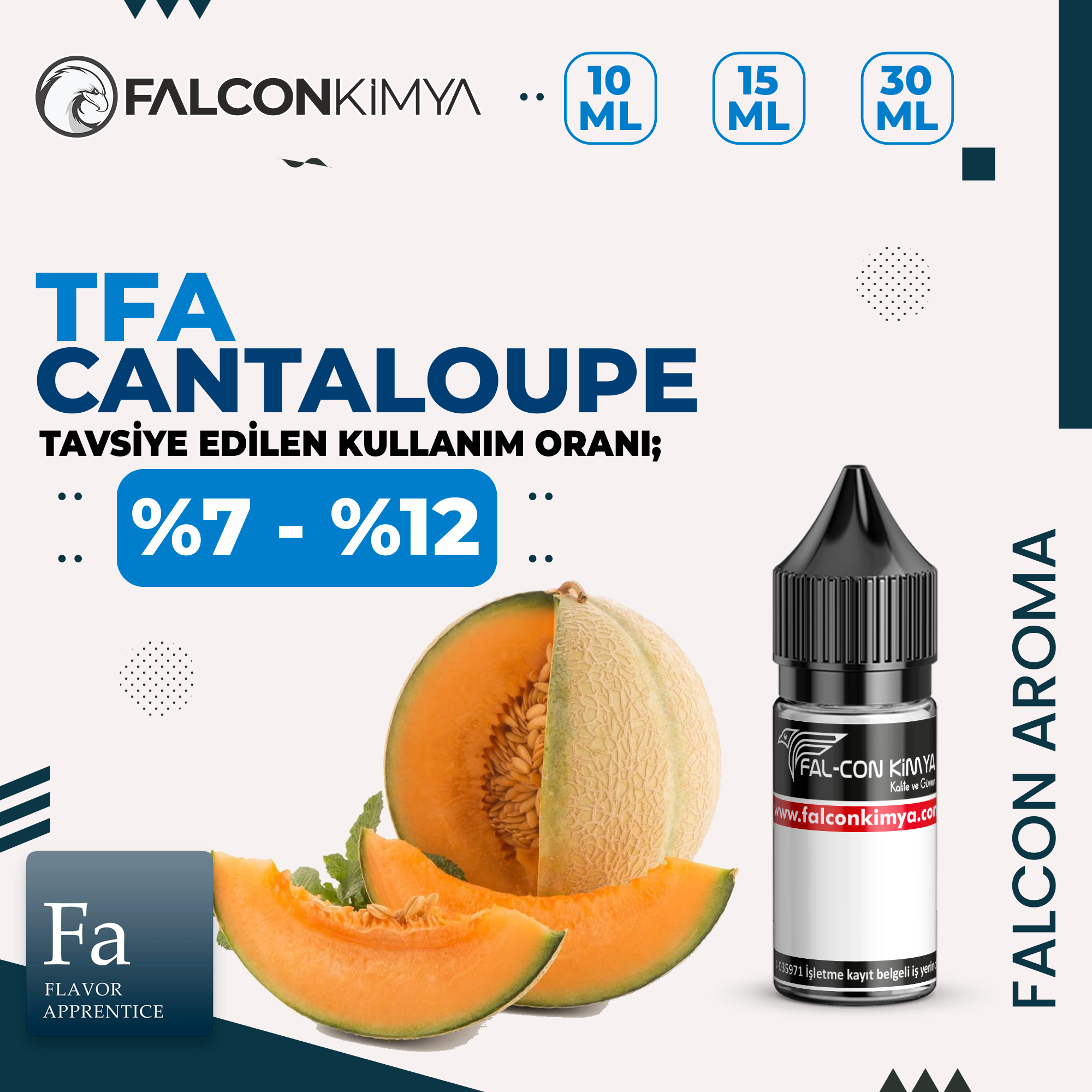 CANTALOUPE.TFA TFA - Cantaloupe Aroma - 10 ml - Görsel 1