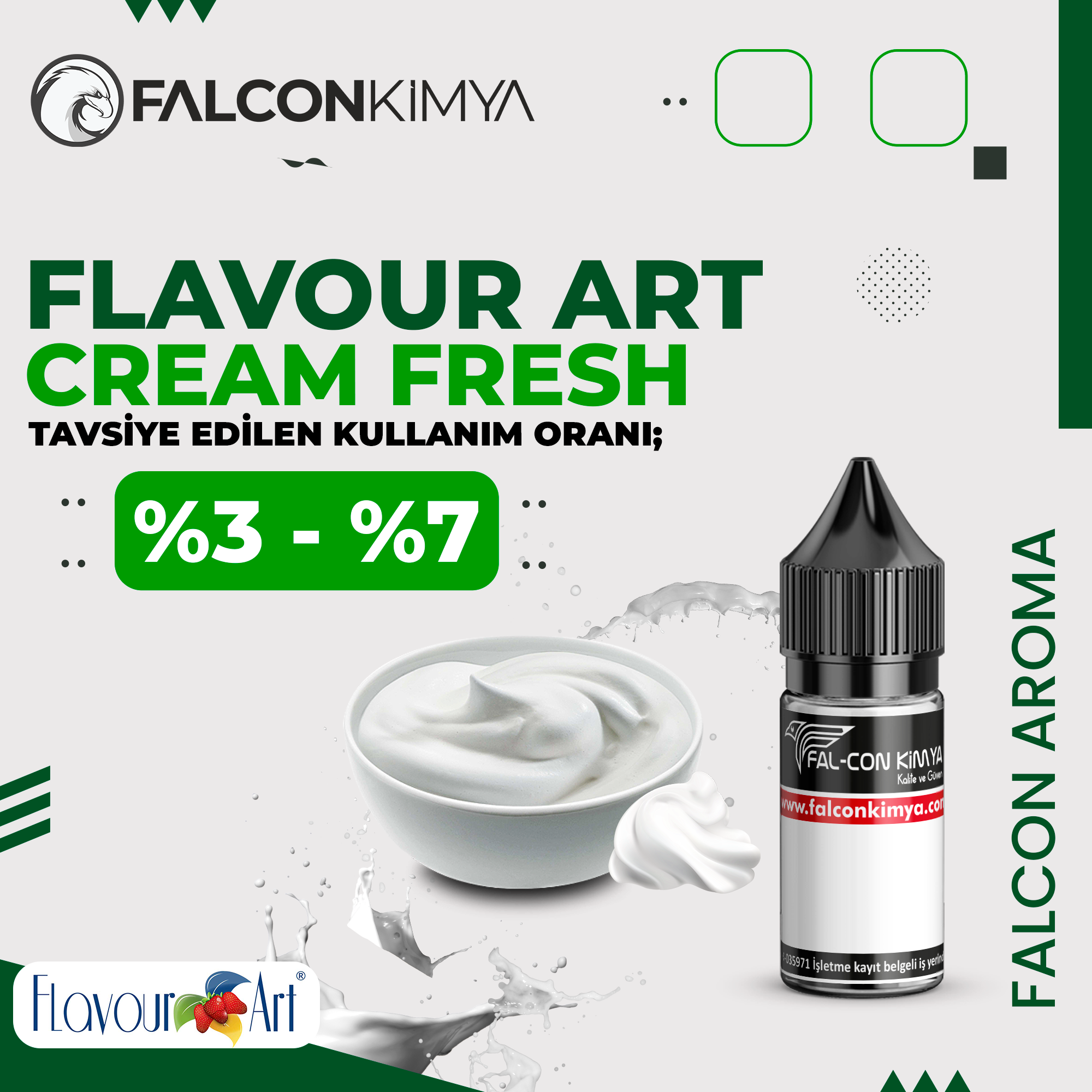 CREAM.FRESH-FA Flavour Art - Cream Fresh Aroma - Görsel 1