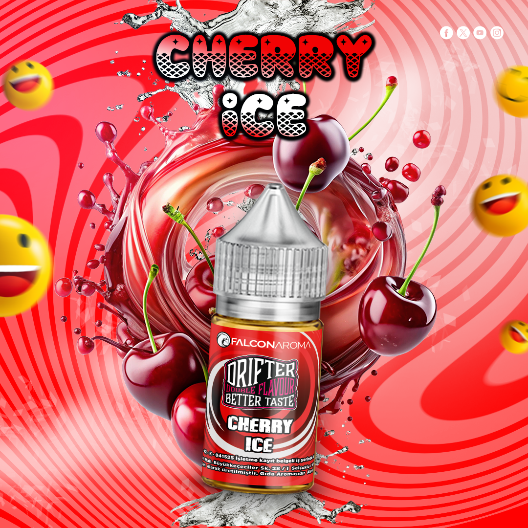 Cherry-Ice-Drifter Cherry Ice - Drifter Bar Aroma - Görsel 1