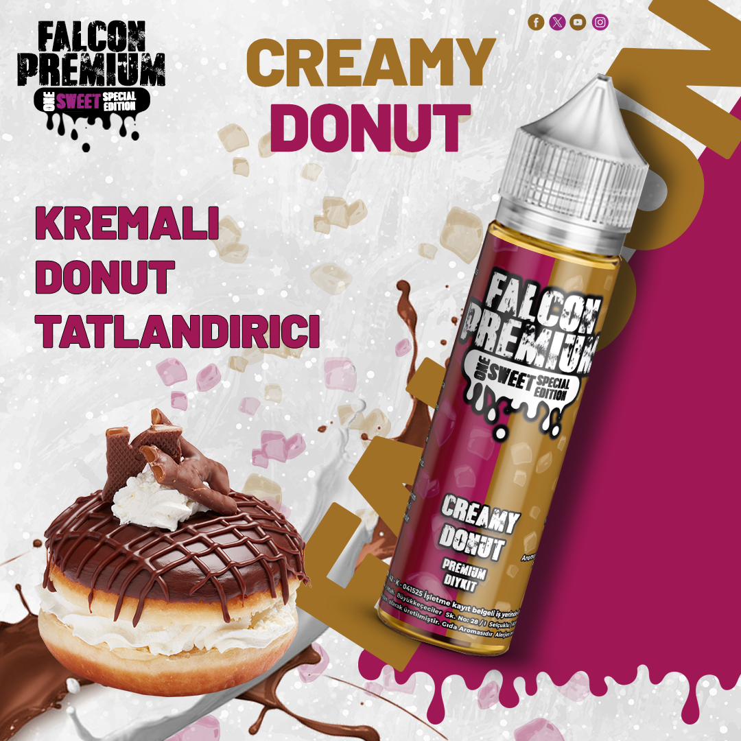 Falcon Special Edition - Creamy Donut - 60 ML Diykit