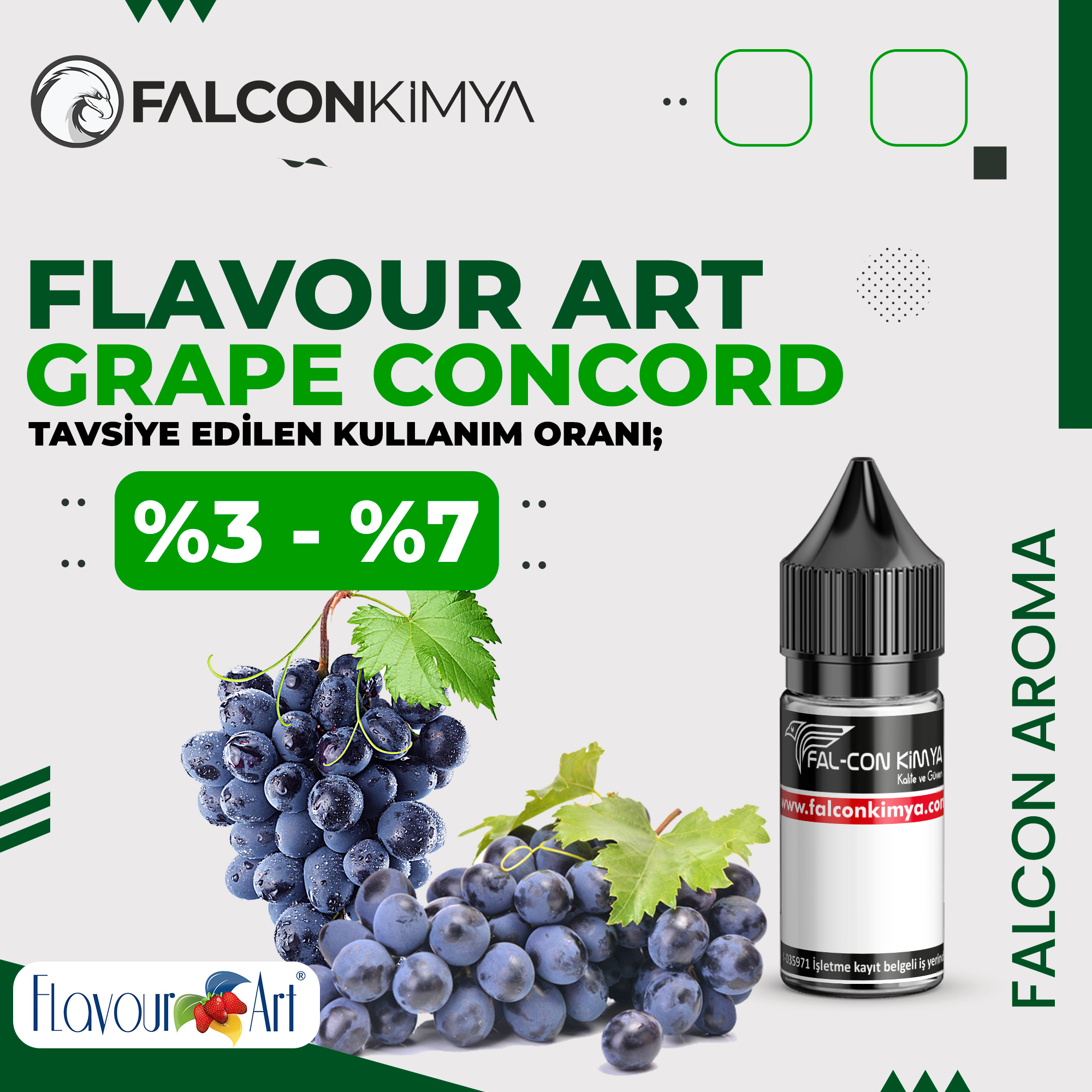 GRAPE.CONCORD-FA Flavour Art - Grape Concord Aroma 10 ml - Görsel 1