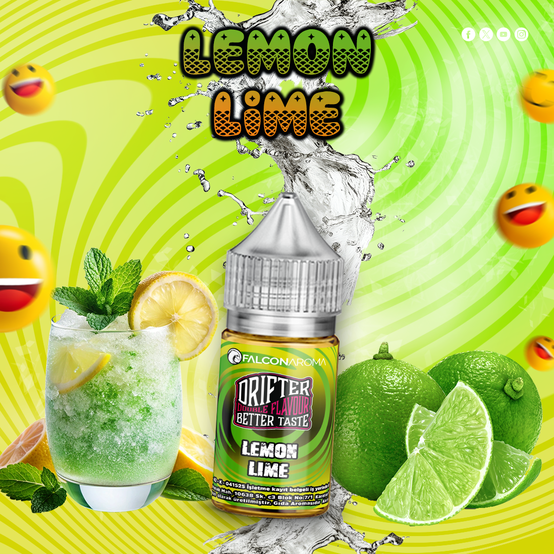 Lemon-Lime- Drifter Lemon Lime - Drifter Bar Aroma - Görsel 1