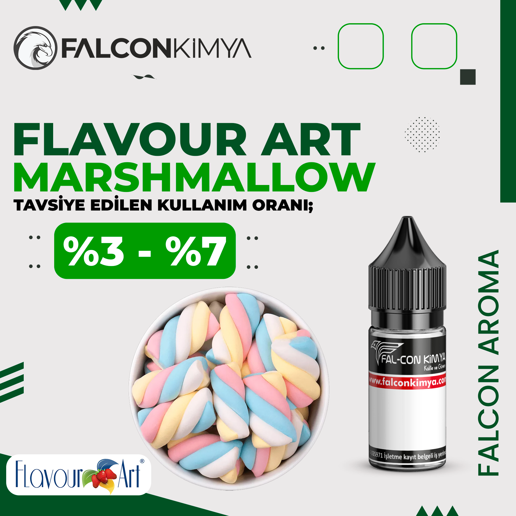 MARSHMALLOW-FA Flavour Art - Marshmallow Aroma 10 ml - Görsel 1
