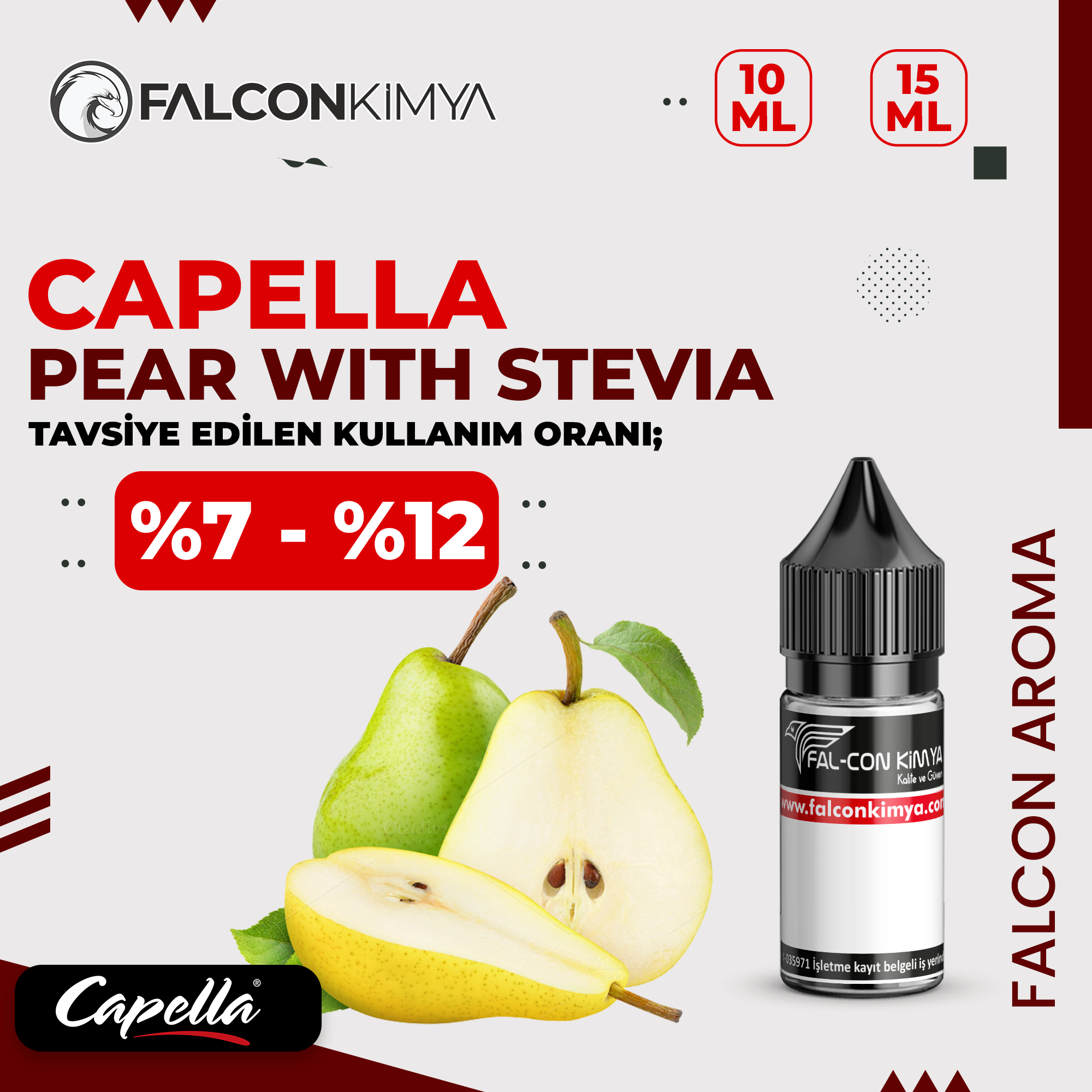 PEAR.WITH.STEVIA-CAPELLA Capella - Pear with Stevia - Görsel 1