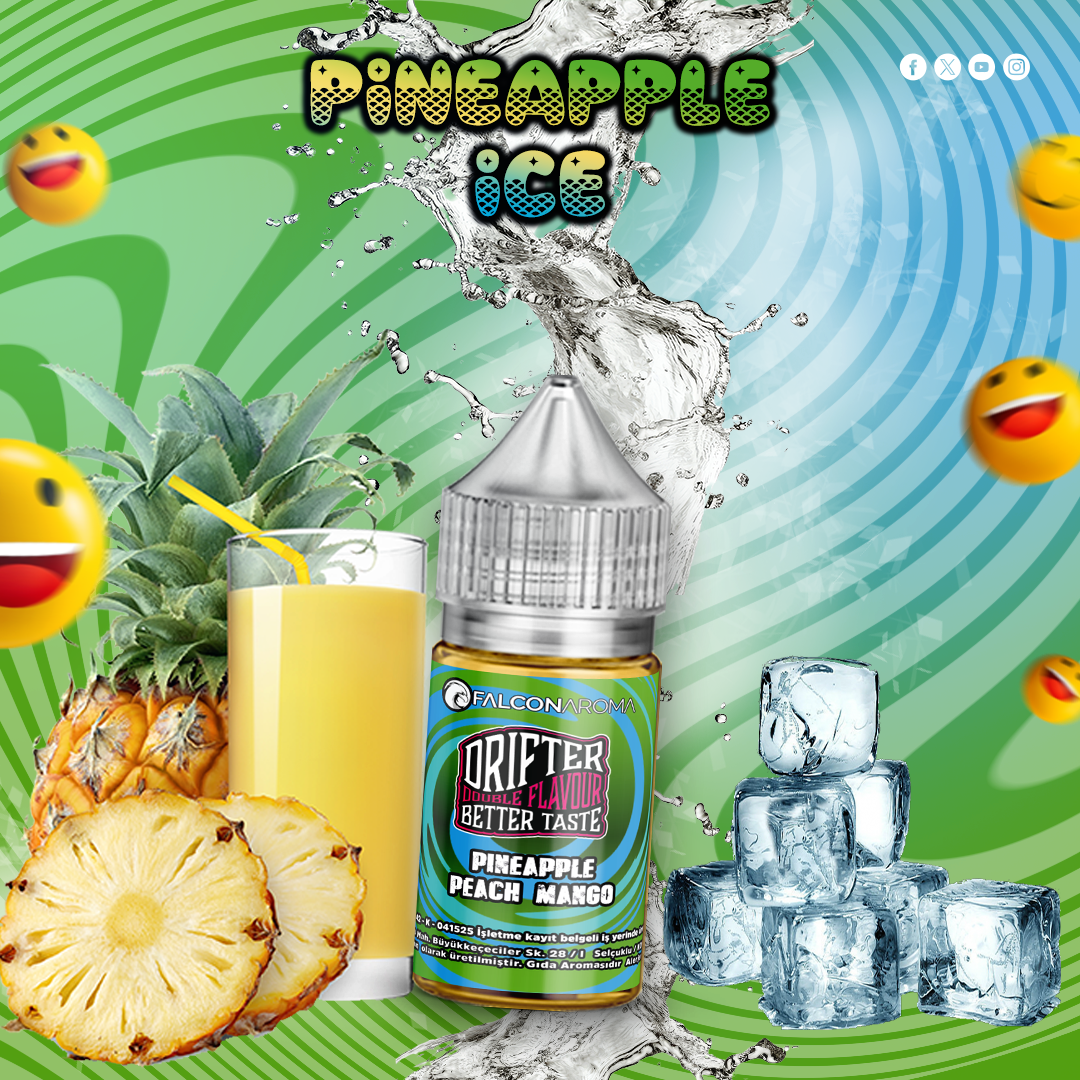 Pineapple-Ice-Drifter Pineapple Ice - Drifter Bar Aroma - Görsel 1