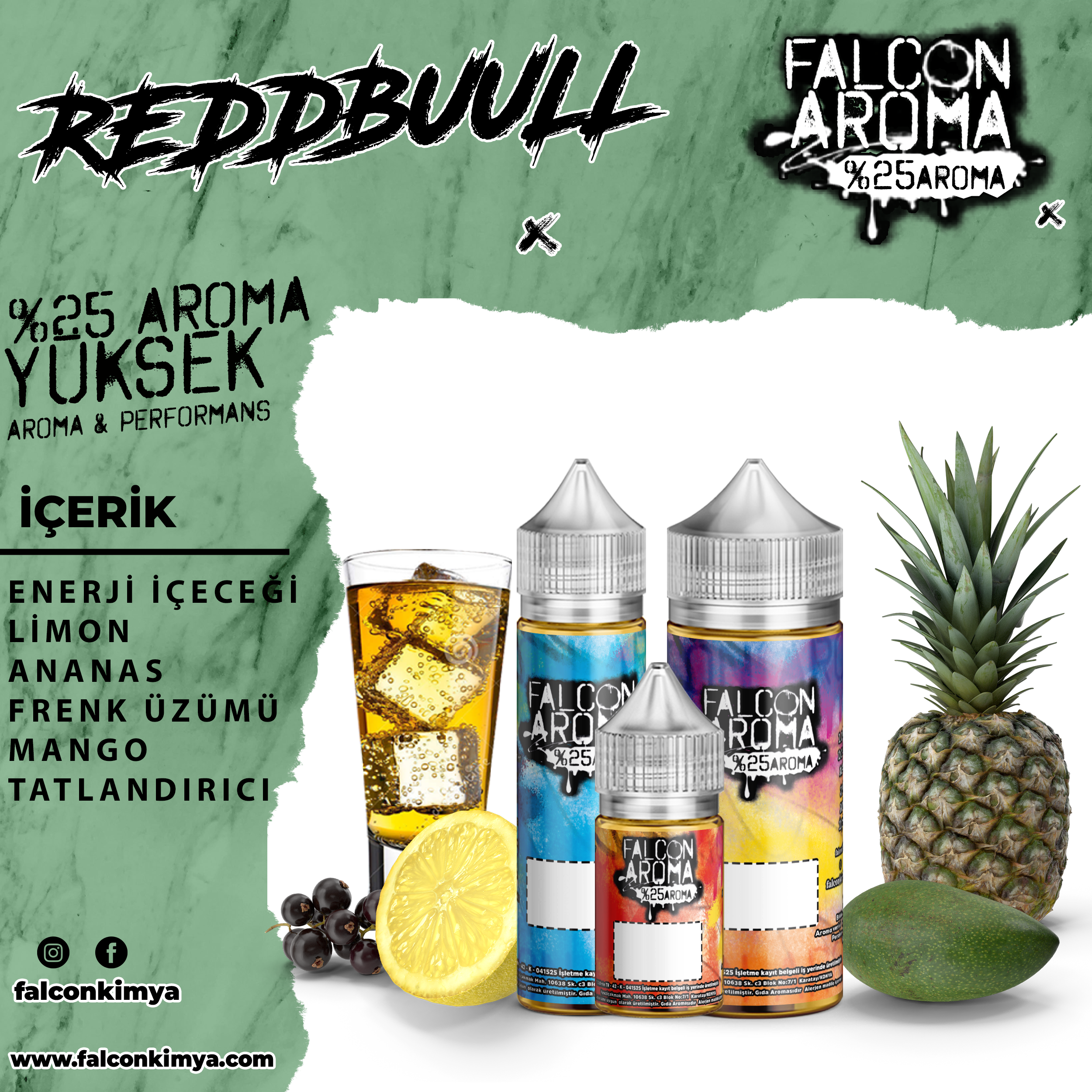 Reddbuull % 25 Yüksek Aroma Diykit