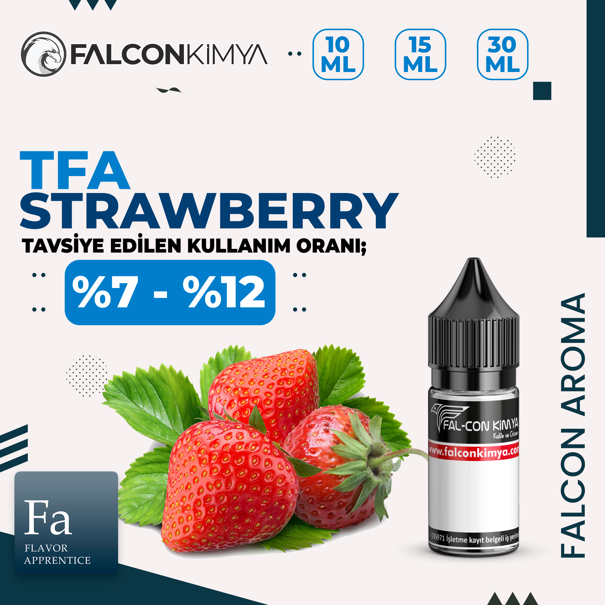 STRAWBERRY-TFA TFA - Strawberry Aroma - Görsel 1