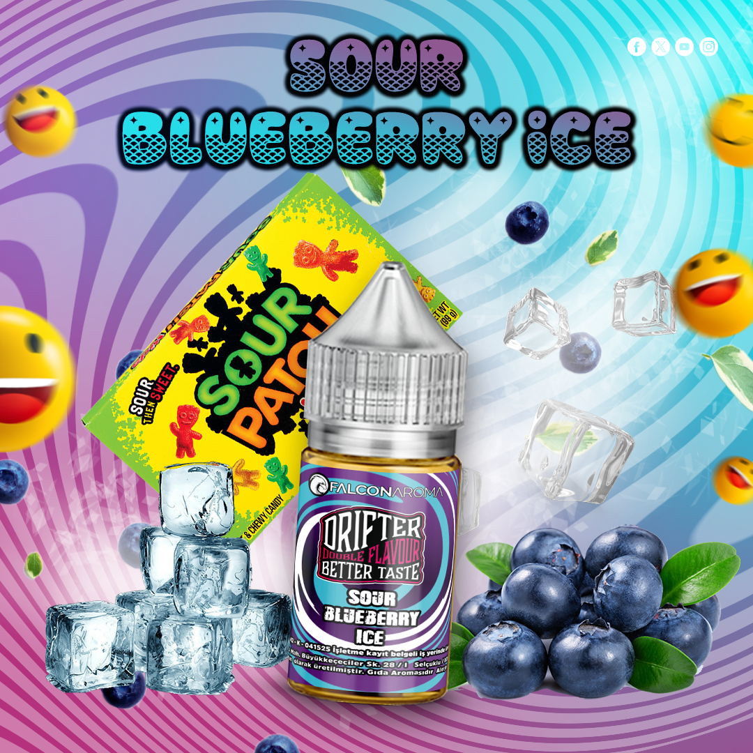Sour Blueberry Ice - Drifter Bar Aroma
