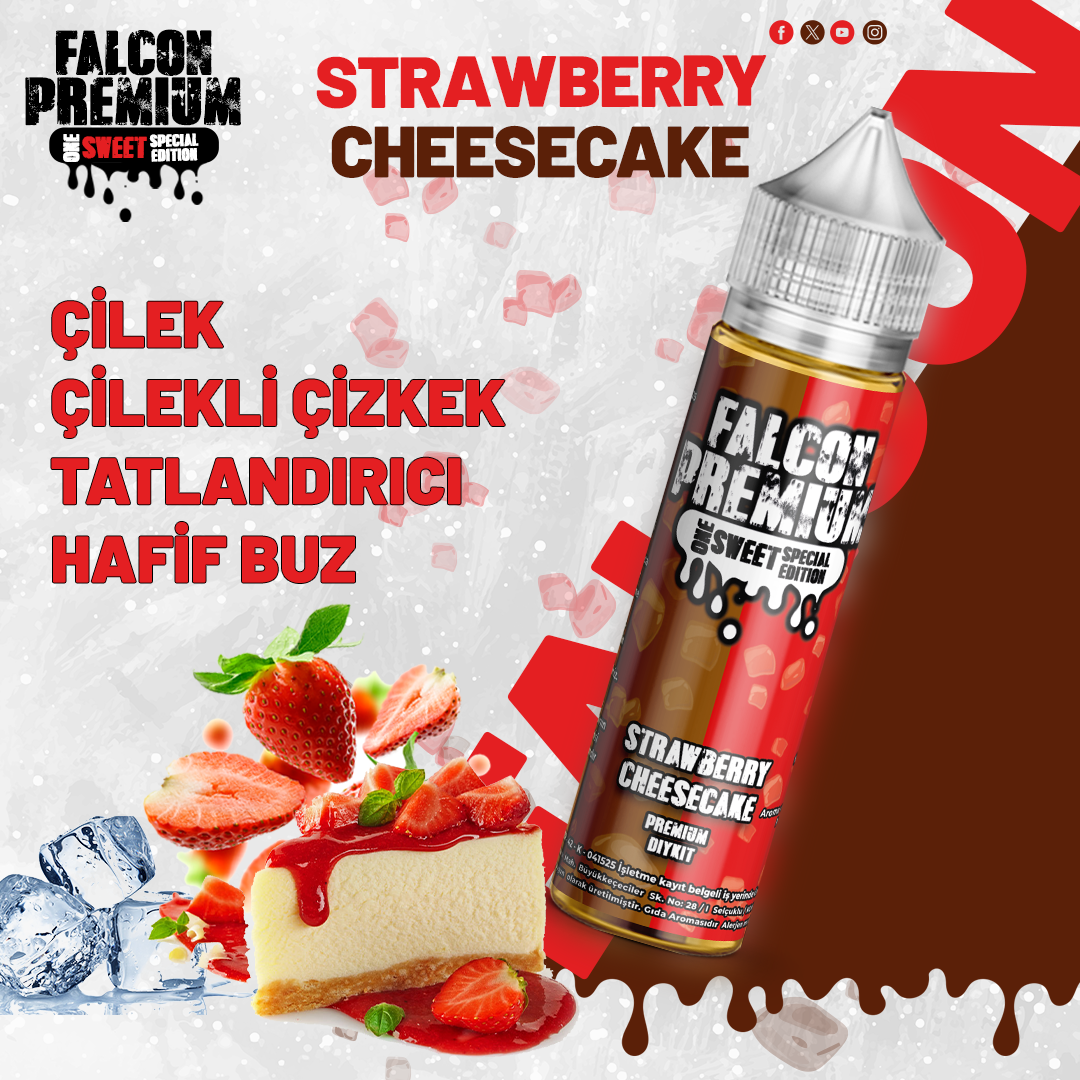 Falcon Special Edition - Strawberry Cheesecake - 60 ML Diykit