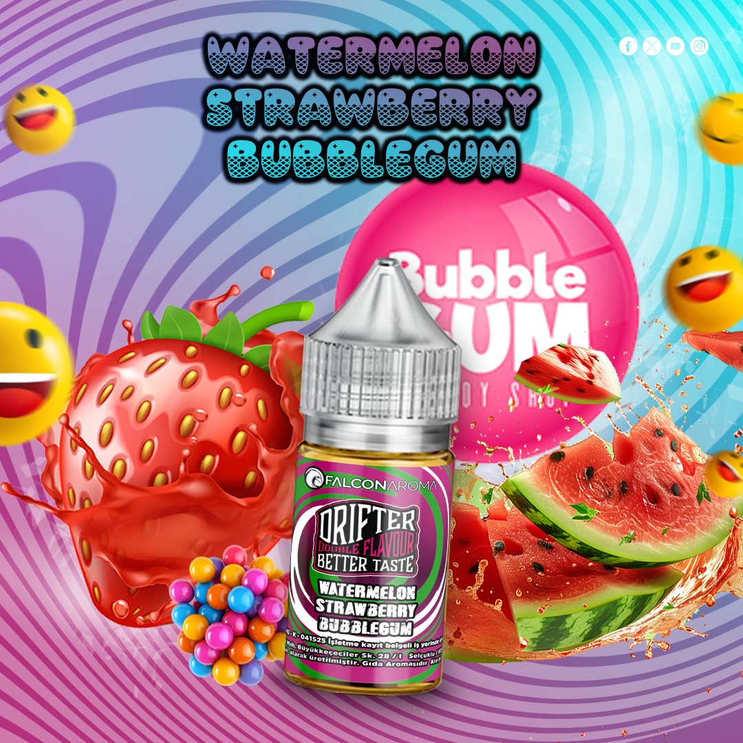 Watermelon Strawberry Bubblegum - Drifter Bar Aroma